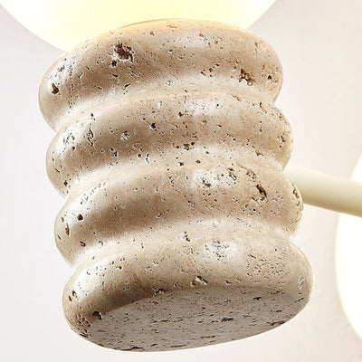 Moderne Creme-Stil Kreative Glaskugel 1-Licht Wandleuchte 