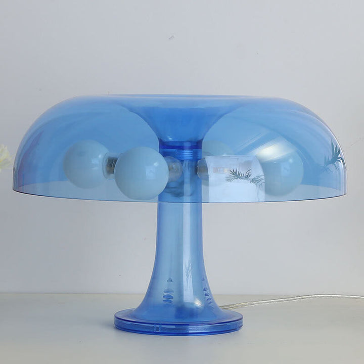 Moderner minimalistischer Pilz-Polyester-Carbonat-Tischlampe mit 4 Lichtern 