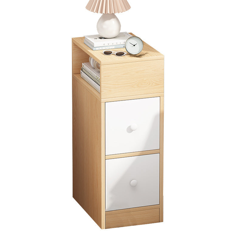 Moderner minimalistischer rechteckiger Platten-Nachttisch mit 1/2/3 Schubladen für die Bettseite 