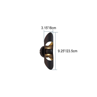 Modern Creative Hollow Cylindrical Aluminum LED Wall Sconce Lamp