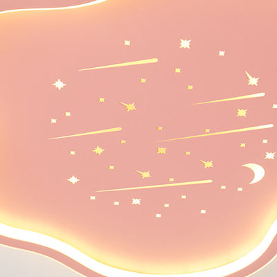 Plafonnier LED en silicone avec nuage créatif contemporain pour chambre d'enfant 