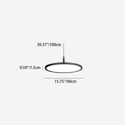 Moderne minimalistische Aluminium-Rundform-LED-Pendelleuchte für das Esszimmer 