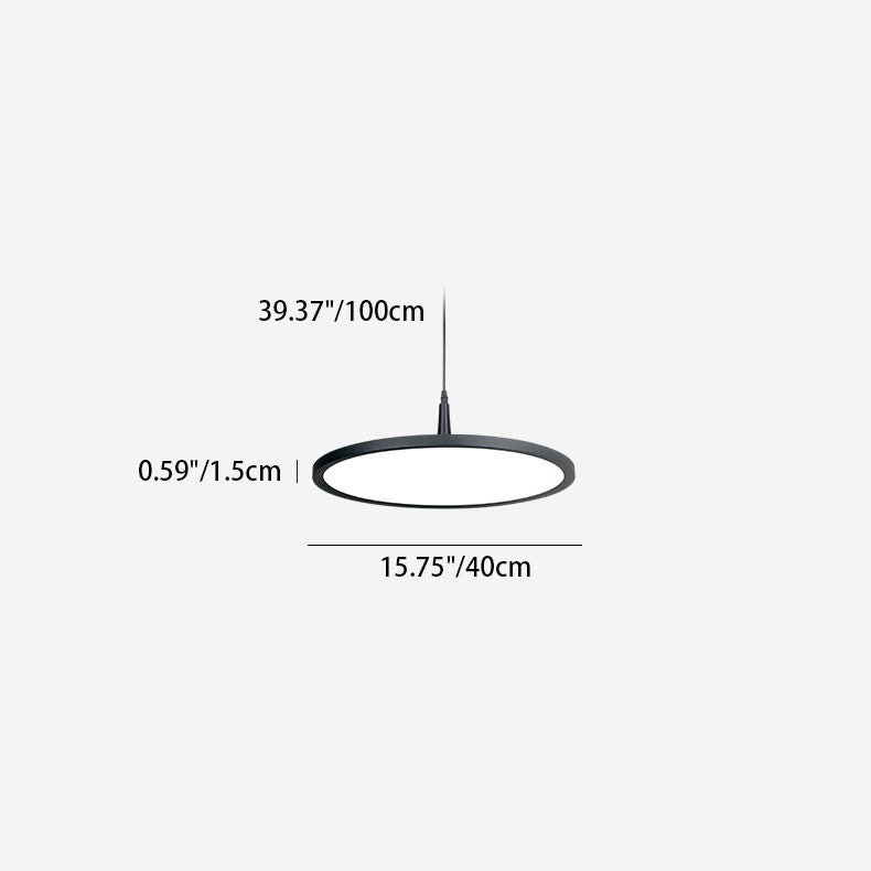 Moderne minimalistische Aluminium-Rundform-LED-Pendelleuchte für das Esszimmer 