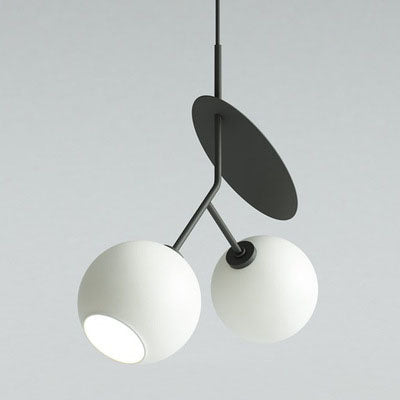 Moderne kreative Kirschglas-Eisen 1/2-Licht Pendelleuchte 