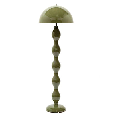 Macaron Mushroom Shape Iron Lampshade 1-Light Standing Floor Lamp