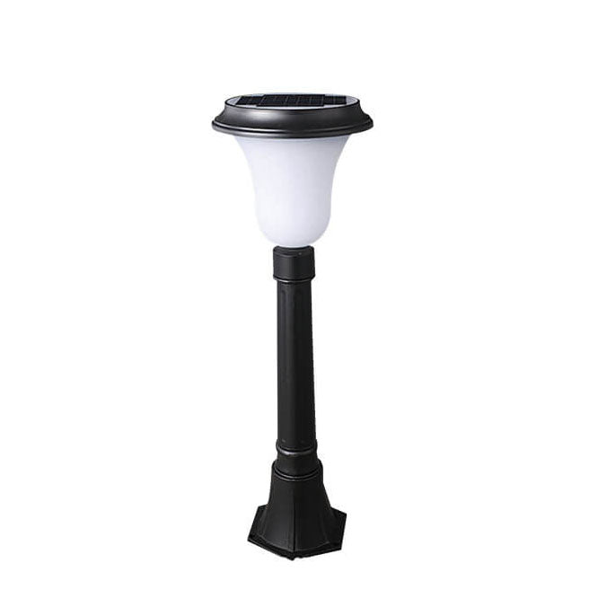 Lumière extérieure en aluminium du PC LED de cylindre solaire de simplicité moderne pour le jardin 