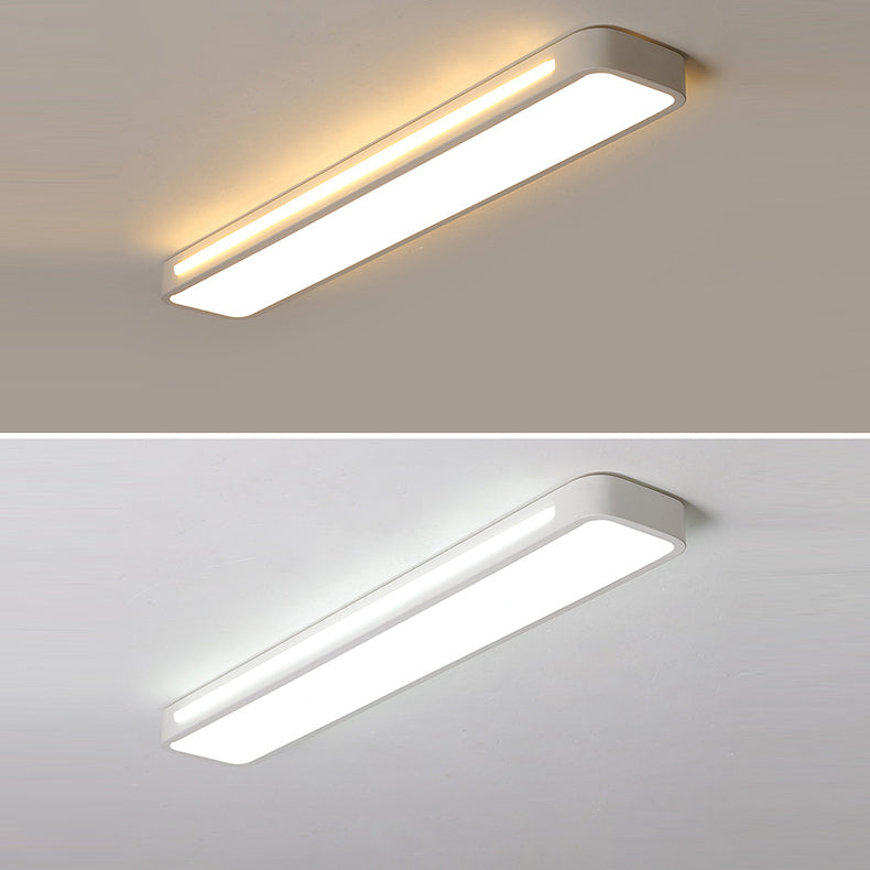 Moderne unbedeutende Rechteck-Eisen-Acryl-LED-Unterputz-Deckenleuchte für Schlafzimmer 