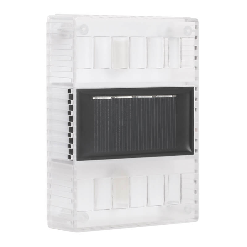 Modern Solar Powered Up And Down Illuminated Outdoor LED Wall Sconce Lamp