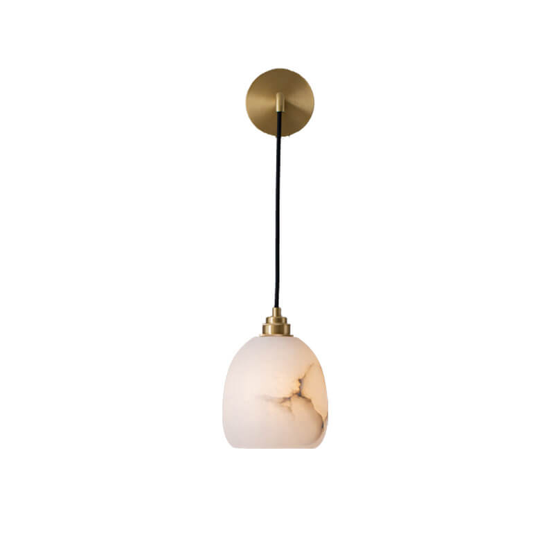 Lámpara de Aplique de Pared de 1 Luz de Cobre Lima de Lujo Nórdico 