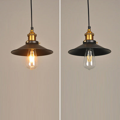 Zeitgenössische industrielle Eisen Topf Deckel Form Glas 1-Licht Pendelleuchte für Esszimmer 