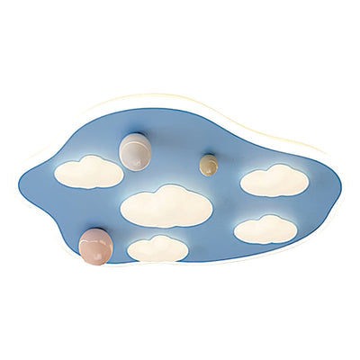 Plafonnier LED en résine acrylique fer avec ours de dessin animé minimaliste moderne pour chambre à coucher 