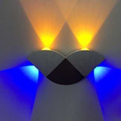 Applique murale LED en aluminium papillon à la simplicité moderne pour le salon 