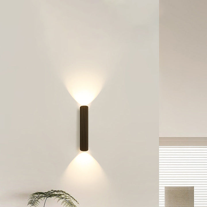 Modern Simplicity Iron Aluminum Roman Column Strip LED Wall Sconce Lamp For Bedside