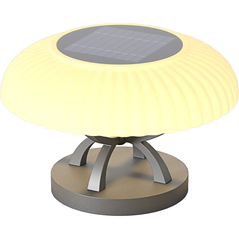 Lampe de paysage LED contemporaine en acier inoxydable étanche PE design champignon pour patio extérieur 