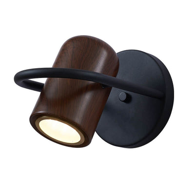 Lampe murale à LED en cylindre en fer forgé de personnalité nordique moderne 