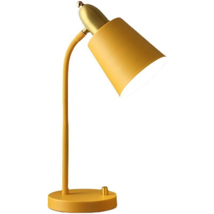 Moderner Macaron Zylinder-Tischlampe aus Schmiedeeisen mit 1 Licht 