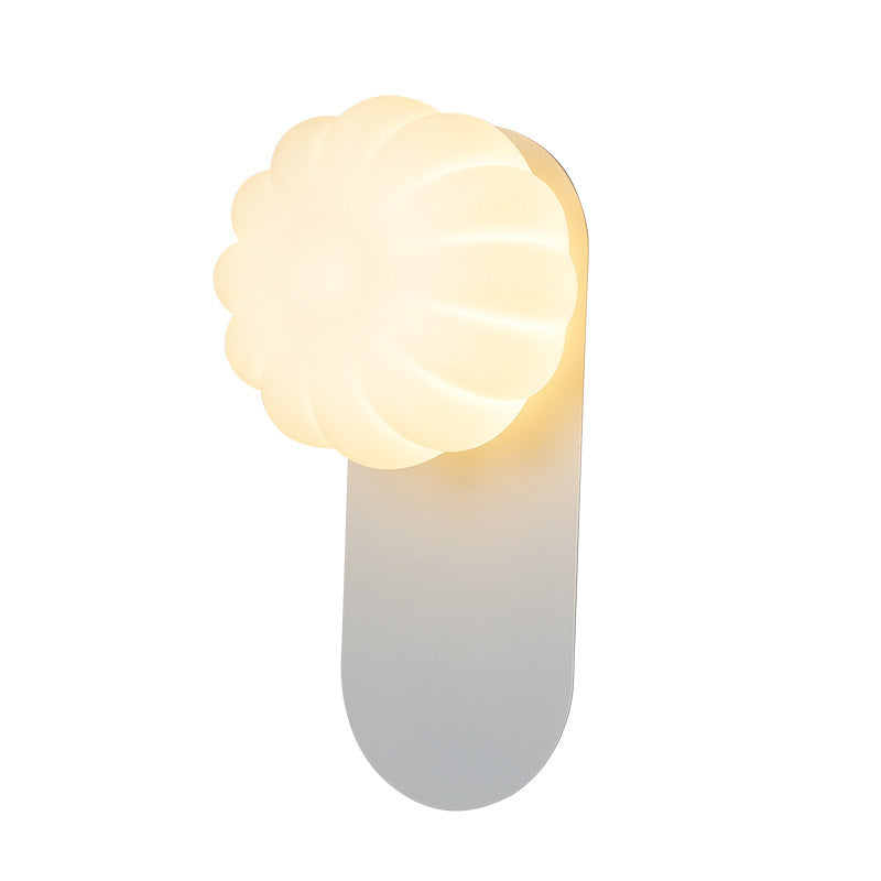 Moderne Einfachheit PE Kürbis Form Eisen 1-Licht Wandleuchte Lampe für Schlafzimmer 