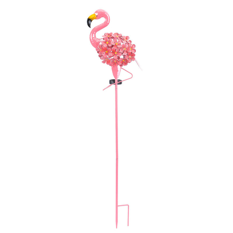 Zeitgenössische kreative wasserdichte Solar Flamingo Eisen LED Outdoor Landschaft Licht für Garten 