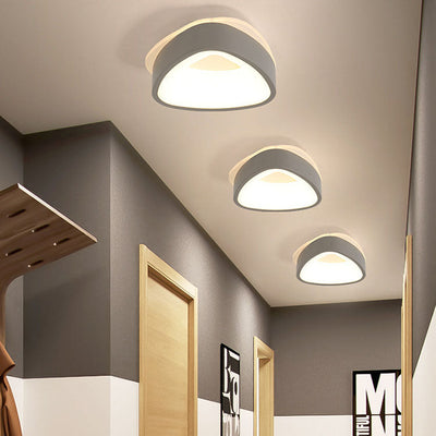 Zeitgenössische Einfachheit Eisen Acryl geometrische Pentagramm LED Unterputz Deckenleuchte für Schlafzimmer 