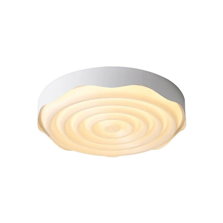 Luz de techo LED montada al ras de hierro acrílico cuadrado geométrico con textura de ondas de agua minimalista moderna para dormitorio 
