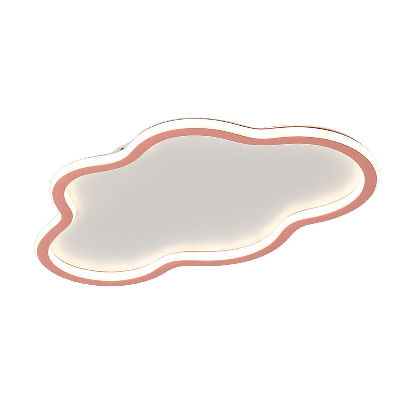 Luz de techo LED empotrada de hierro acrílico nublado minimalista moderno para dormitorio 