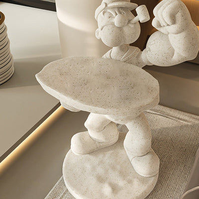 Table basse en fibre de verre au design contemporain de Popeye créatif pour le salon 