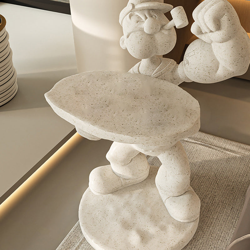 Table basse en fibre de verre au design contemporain de Popeye créatif pour le salon 