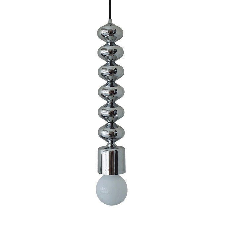 Simplicité Contemporaine Fer Gourde Suspension 1-Lumière Pour Salon 