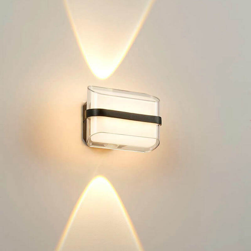 مصباح حائط خارجي إبداعي LED مقاوم للماء بشكل كرة مستديرة أو مربعة 