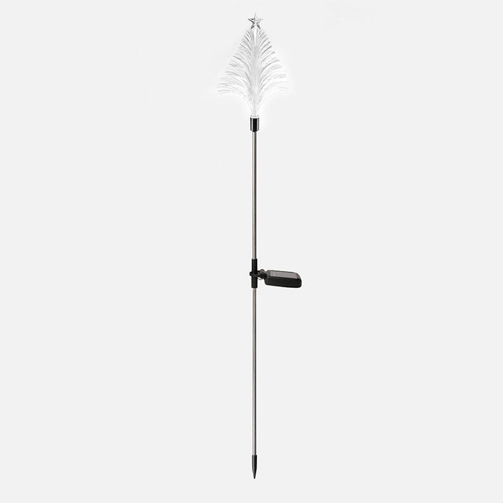 Modern Art Deco Solar Waterproof ABS Stainless Steel Fiber Optic Tree Star LED Landscape Lighting Outdoor Light For Garden