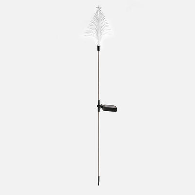 Modern Art Deco Solar Waterproof ABS Stainless Steel Fiber Optic Tree Star LED Landscape Lighting Outdoor Light For Garden