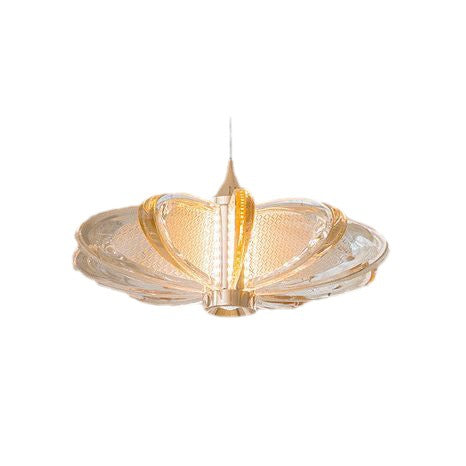 Suspension LED en acier au carbone avec abat-jour en acrylique à carreaux créatifs contemporains pour salon 