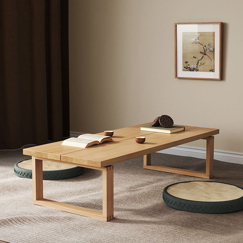 Traditioneller rechteckiger Couchtisch aus chinesischem Kiefernholz für das Wohnzimmer 