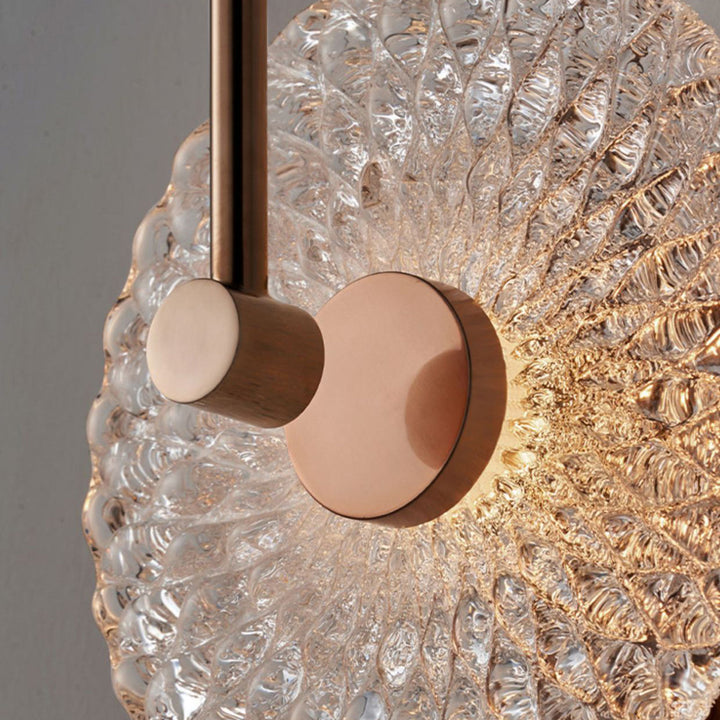Applique murale LED en acier inoxydable ronde minimaliste moderne pour chambre à coucher 