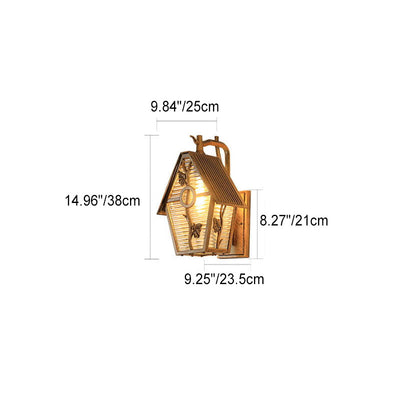 Applique murale extérieure rétro en aluminium étanche avec verre dépoli et 1 lumière 