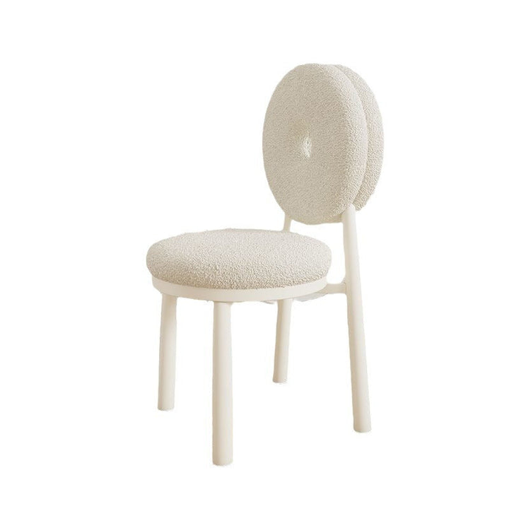 Chaise de salle à manger contemporaine en laine d&