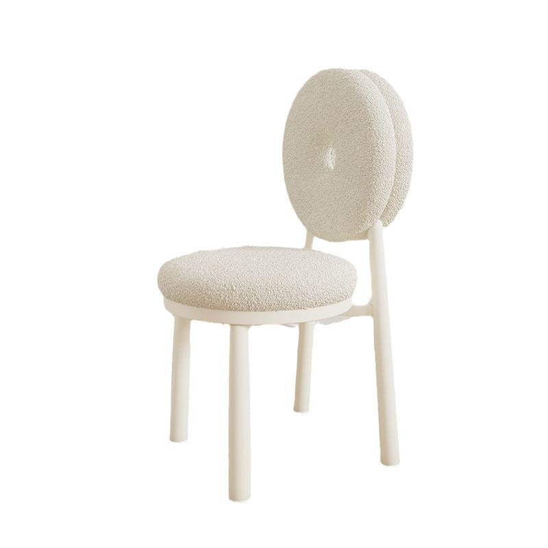 Chaise de salle à manger contemporaine en laine d&