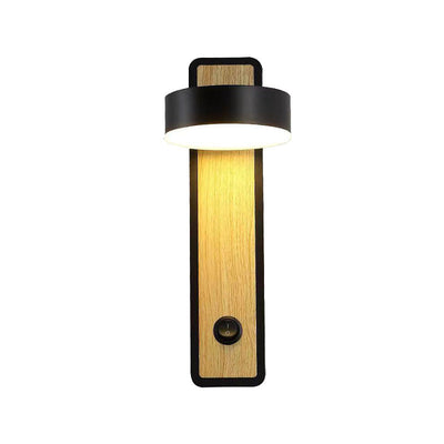 Applique Murale LED Rotative Rectangle en Aluminium Géométrique de Simplicité Contemporaine pour Chambre 