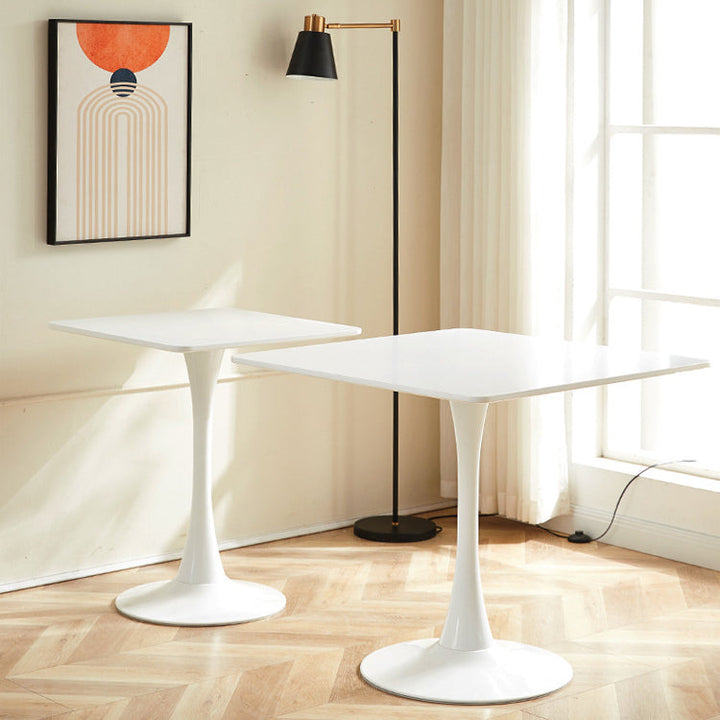 Moderner minimalistischer runder Couchtisch aus MDF mit Eisenfuß für das Wohnzimmer 