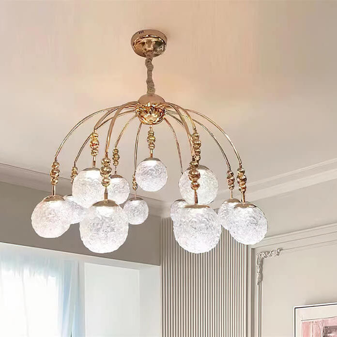 Modern Simplicity Glass Ball 4/7/13-Light Chandelier For Dining Room