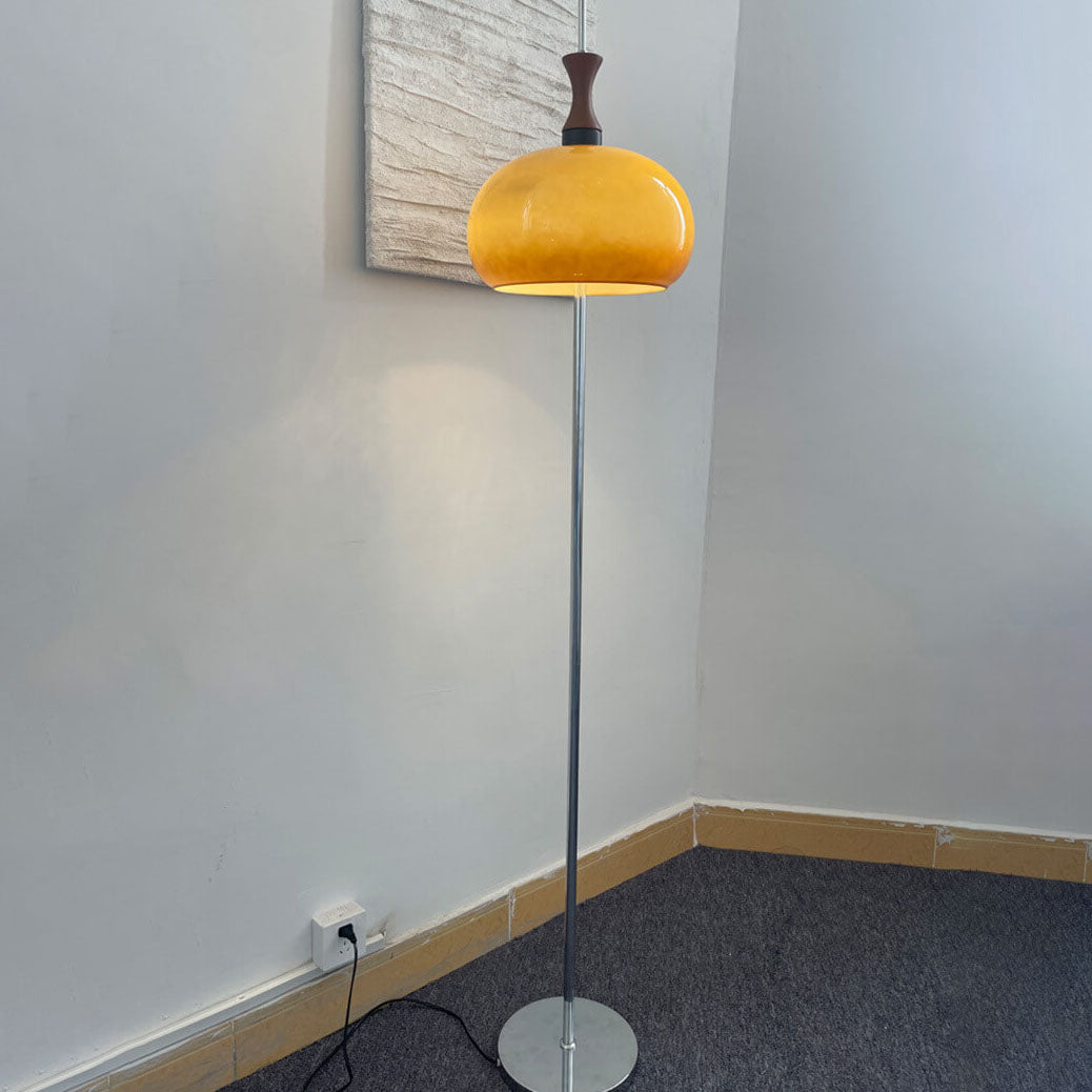 Moderner minimalistischer Gradient-Glaskugel 2-Licht Stehende Stehlampe 