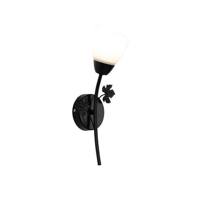 Scandinavian Minimalist Iron Glass Flower Bud Shape 1/2-Light Wall Sconce Lamp