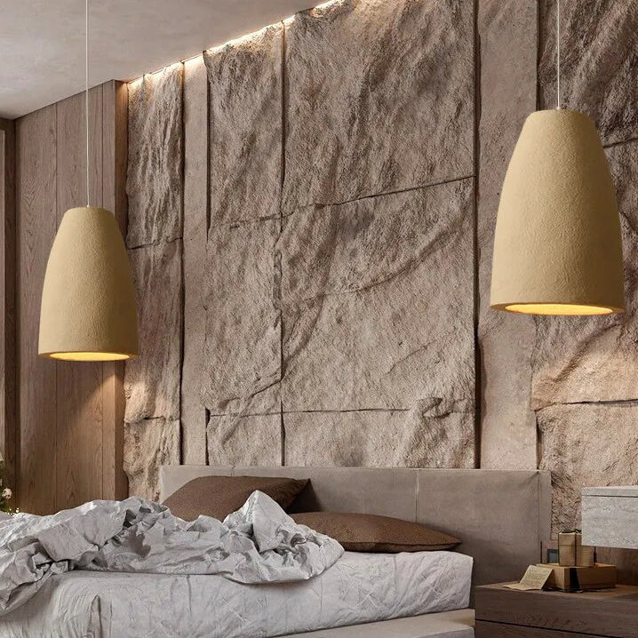 Zeitgenössische skandinavische prismatische runde Pendelleuchte aus hochdichtem Polystyrol mit 1 Licht für Schlafzimmer 