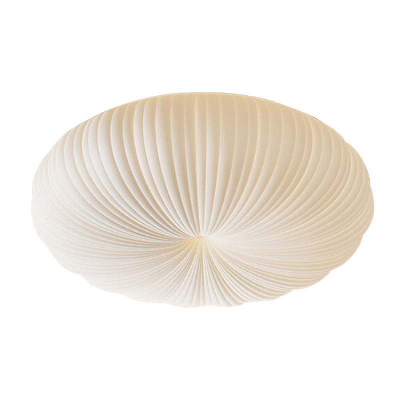 Plafonnier LED Minimaliste Moderne en Acrylique avec Abat-jour Citrouille pour Chambre 
