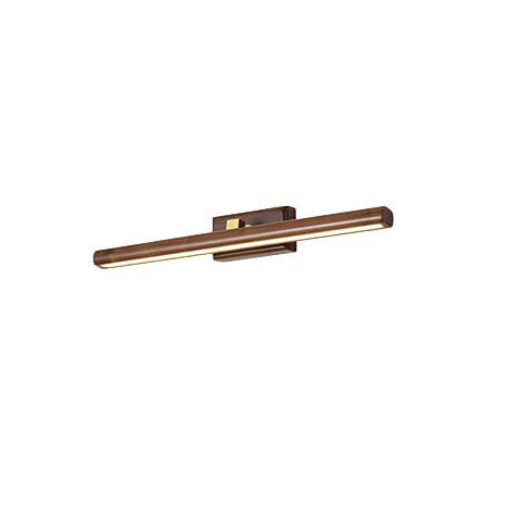 Nordic Minimalist Beechwood Copper Cylinder LED Bathroom Vanity Mirror Front Wall Sconce Lamp For Living Room &amp; Bathroom