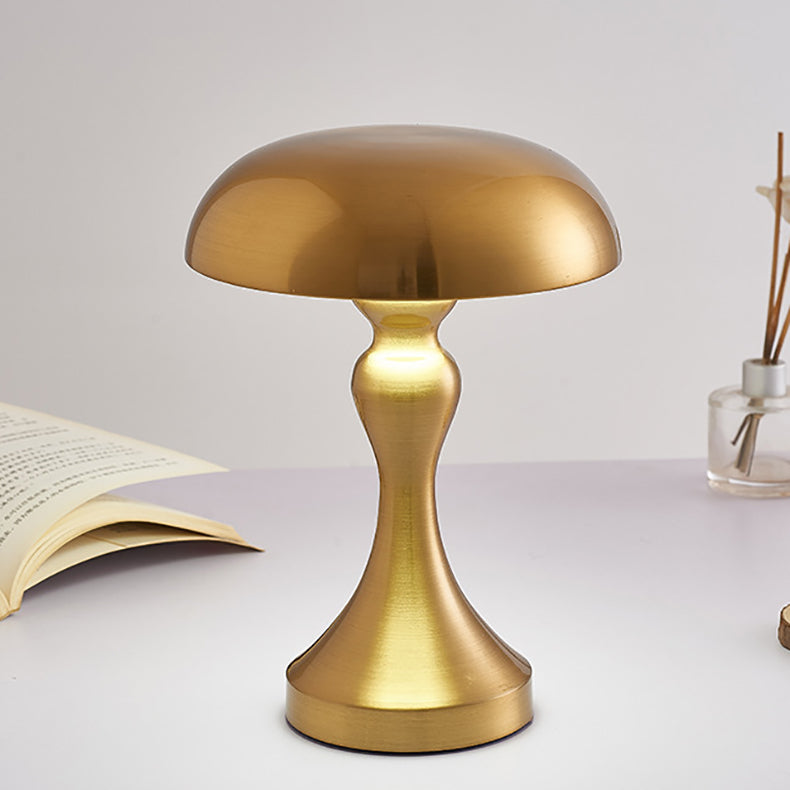 Moderne Art Deco Pilz Acryl Eisen LED Tischlampe für Schlafzimmer 