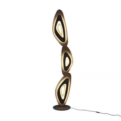 Nordic Simple Acrylic Swirl Hardware LED Standing Floor Lamp