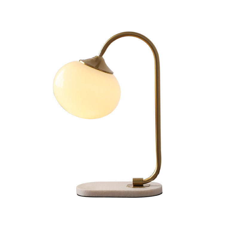 Lámpara de Mesa de Esfera de Vidrio Nostálgica Minimalista Nórdica de 1 Luz 