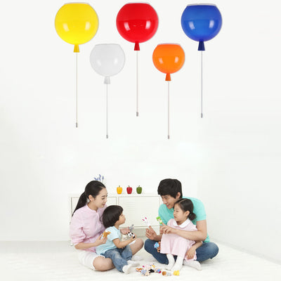Modern Simplicity Hardware Children's Balloons 1-Light Flush Mount Ceiling Light For Bedroom