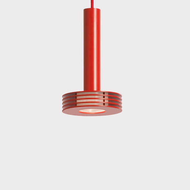 Nordic Minimalist Metal Cylindrical Drum LED Pendant Light